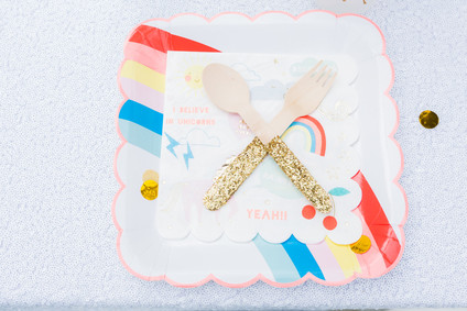 Meri meri rainbow plates Inspiration