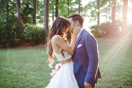 boho lakeside wedding
