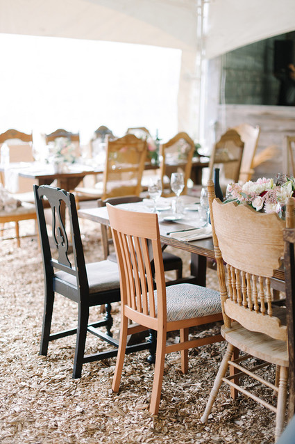 Rustic wedding decor