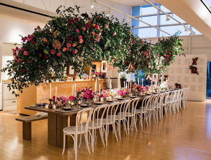 Oversized floral garland