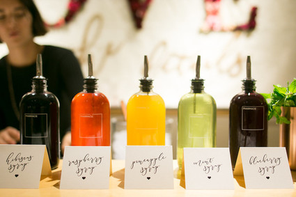 Homemade cocktail syrups