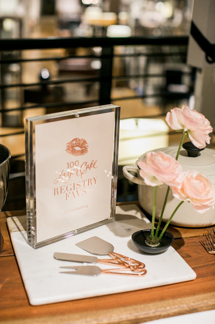 Crate and Barrel wedding registry event