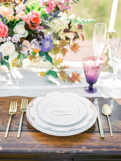 Romantic wine country wedding inspiration