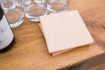 Modern gold napkins