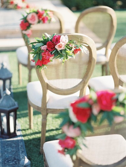 Romantic pink and navy wedding ideas