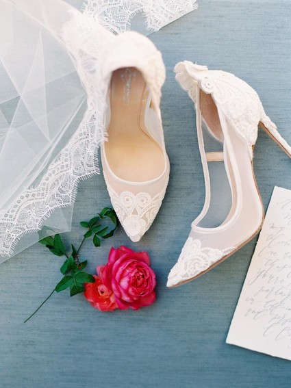 Romantic bridal shoes