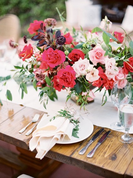 Romantic pink and navy wedding ideas