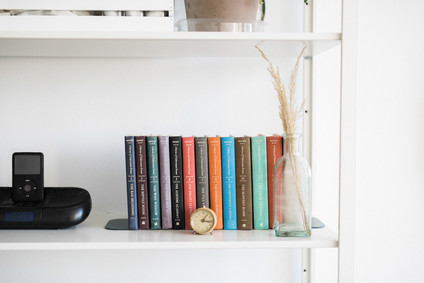 Modern wood and white nursery