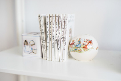 Modern wood and white nursery