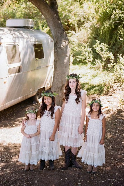 Bohemian flower girls