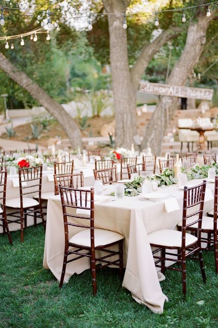 Reception tables