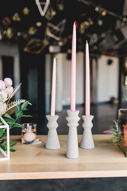 Pink candles