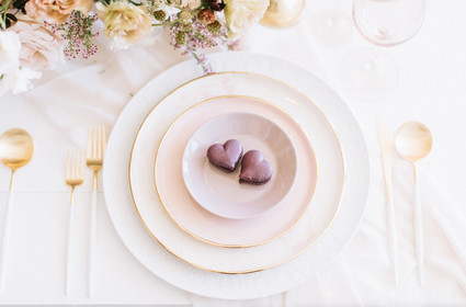 Valentine's Day place setting
