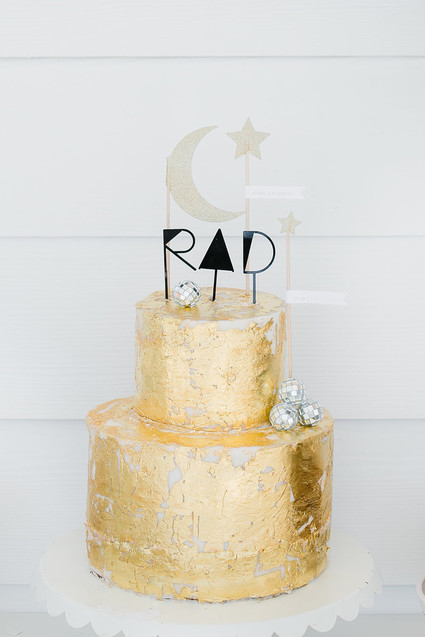 Gold leaf cake
