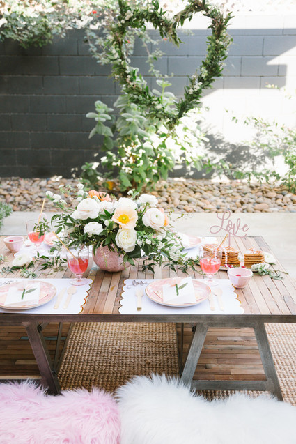 Floral valentine's day brunch for kids