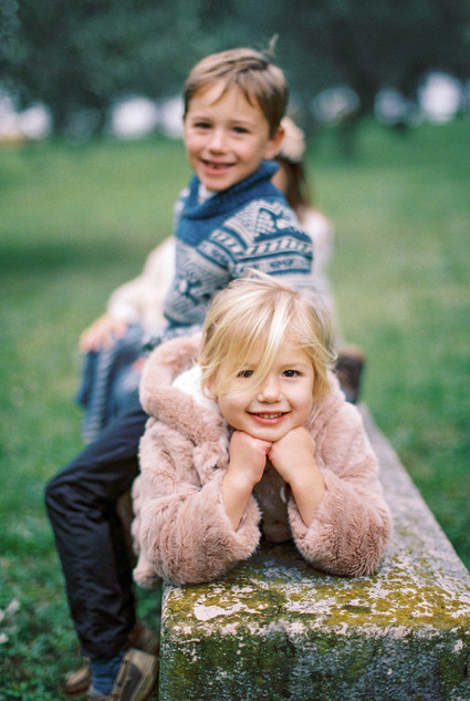Winter family photos in Italy