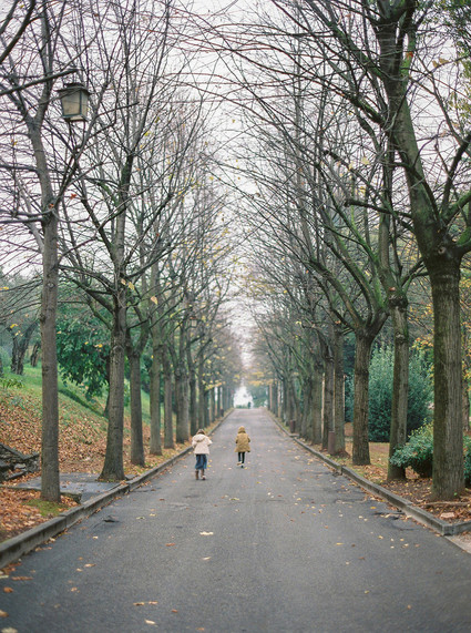 Winter family photos in Italy