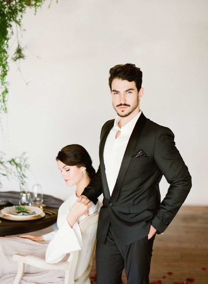 Winter wedding portrait