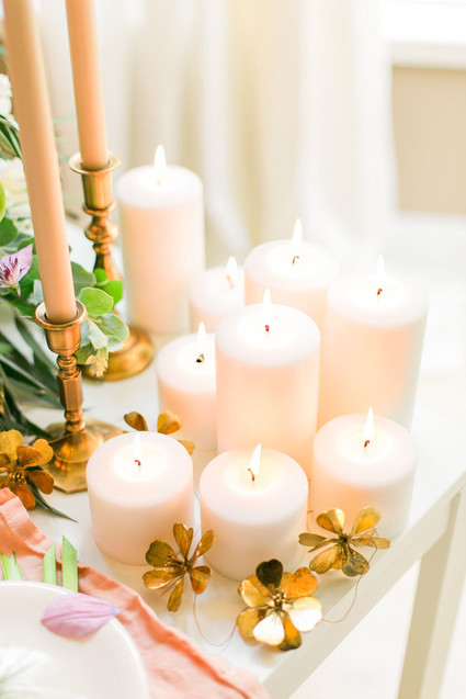 Tablescape with candles