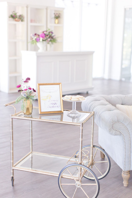 Gold bar cart