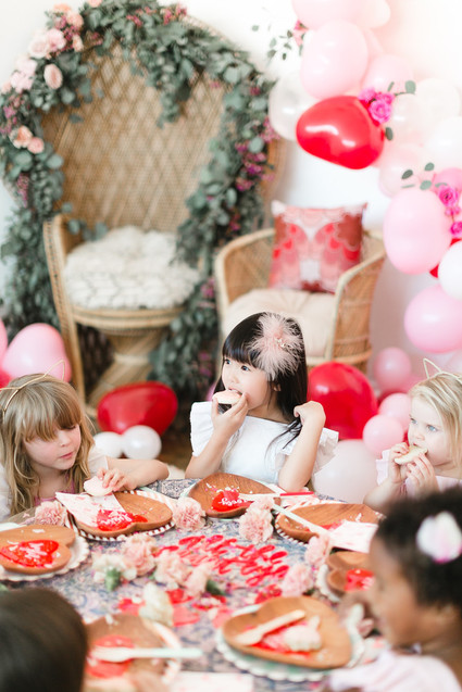Little girls Valentine's party Inspiration