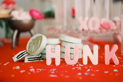 Valentine's Day dessert table inspiration Inspiration