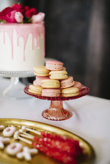 Valentine's Day macarons