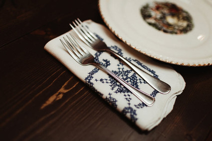 Winter place setting