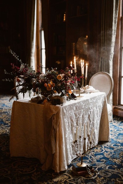 Moody tablescape