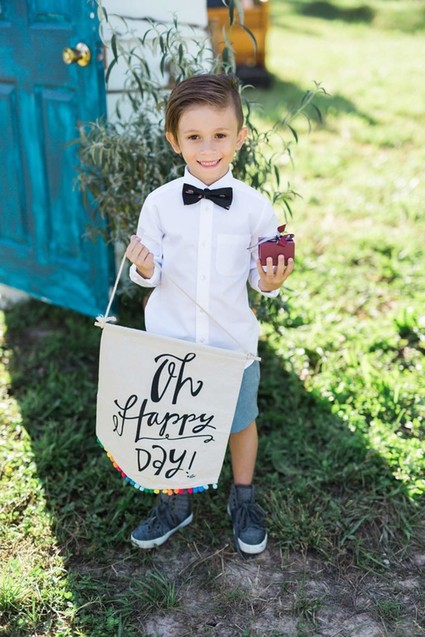 Rustic wedding banner