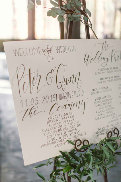 Wedding calligraphy