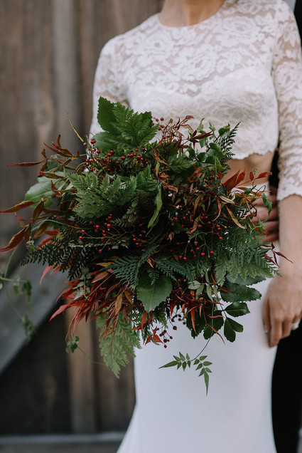 Winter bridal bouquet