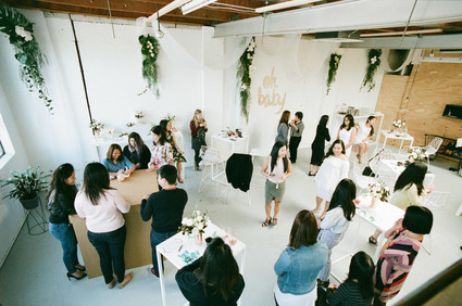 Modern gender reveal party