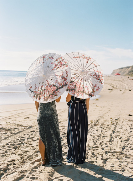 Beach bridesmaids