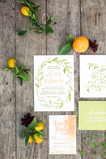 California wedding invitations