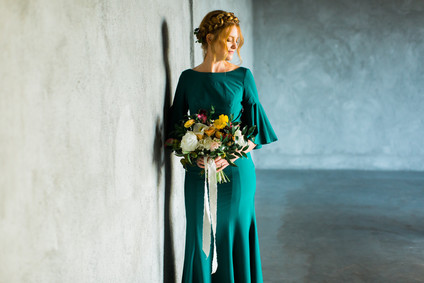 Teal anniversary dress