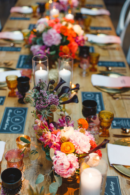 Colorful tablescape