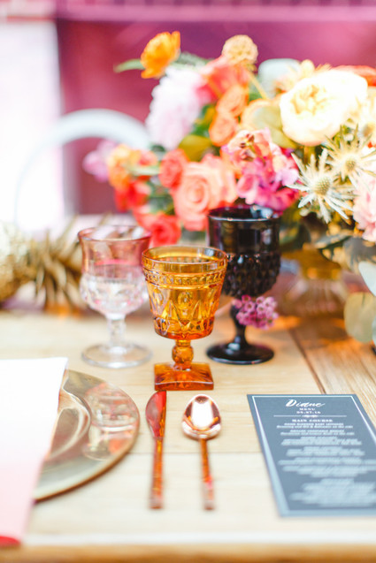 Colorful tablescape
