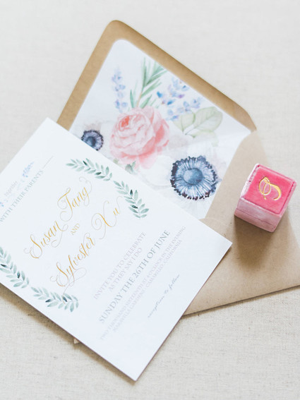 Spring wedding invitations