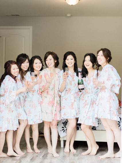 Spring bridal party