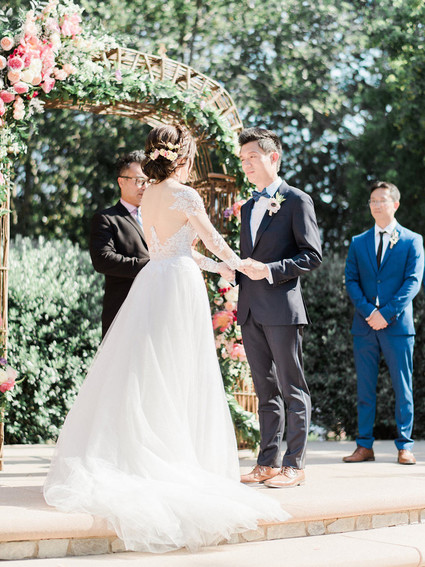 Garden wedding ceremony
