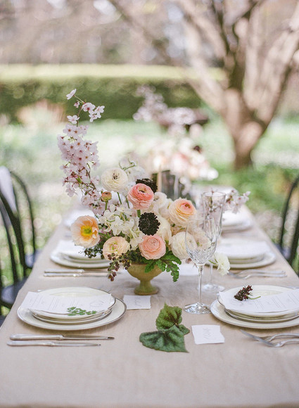 Garden tablescape
