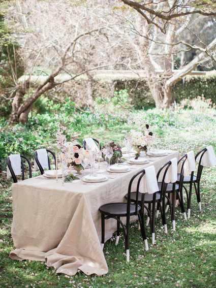 Garden tablescape