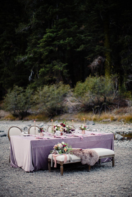 Purple tablescape