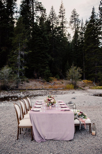 Purple tablescape
