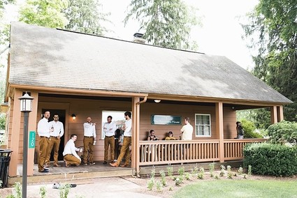 Bohemian summer camp wedding