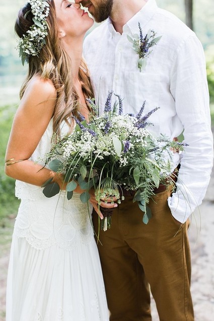 Wildflower bridal bouquet