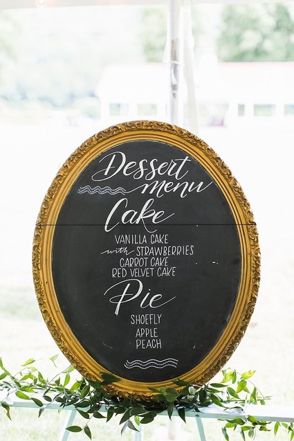 Chalkboard signage