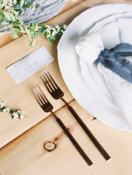 Gold flatware