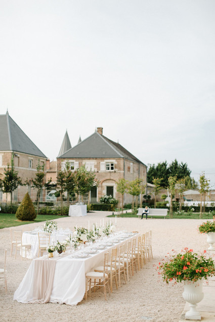 French Chateau wedding reception